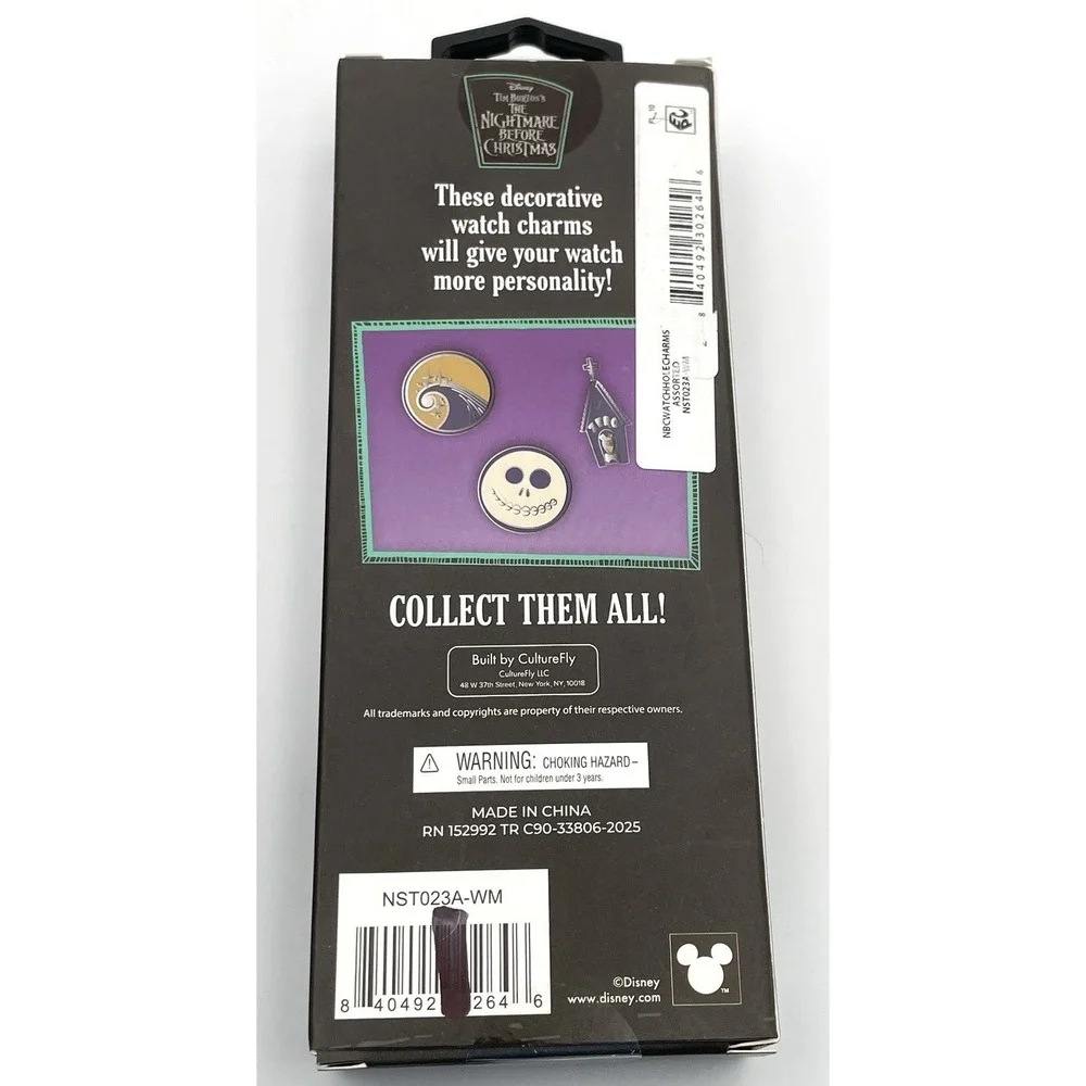 New Disney Nightmare Before Christmas Apple Watch Bumper & 3 Charm Set NIB